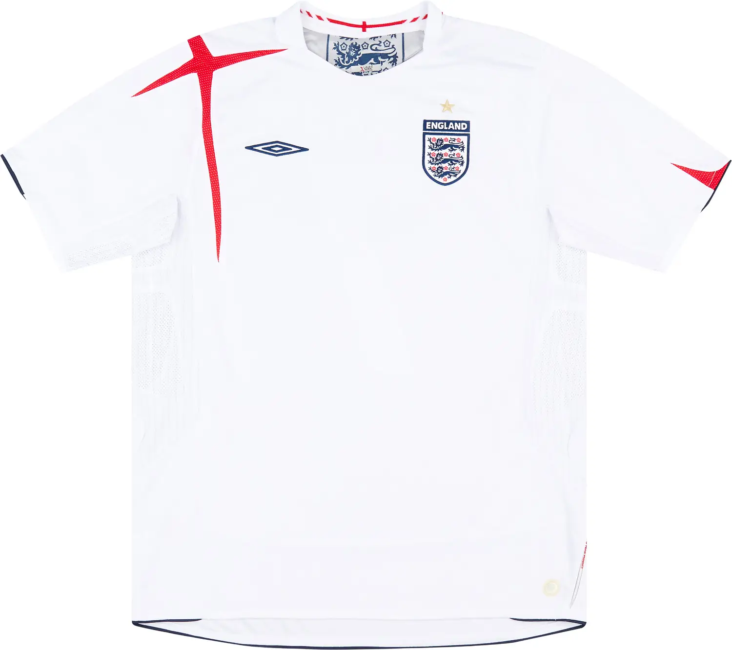CAMISETA INGLATERRA 2006 HOMBRE (RETRO) - Vitrine Futebolística