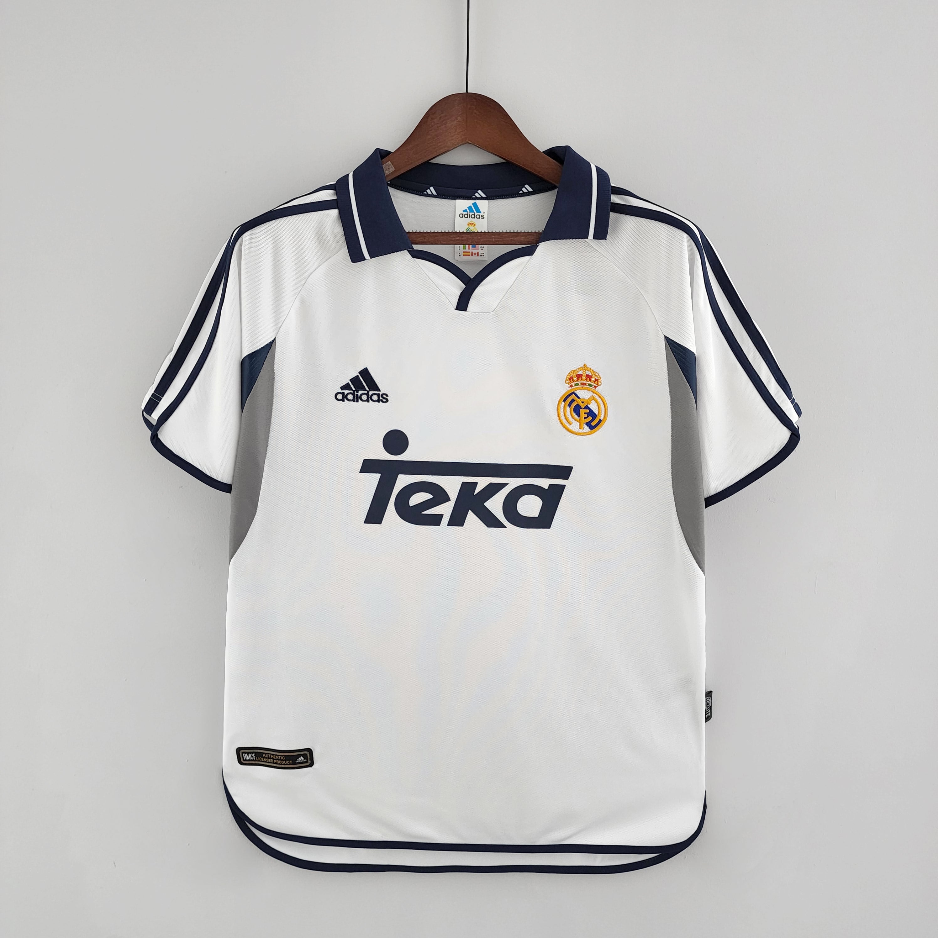 CAMISETA REAL MADRID I 00/01 HOMBRE (RETRO) - Vitrine Futebolística