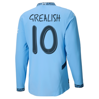 #10 Grealish Manchester City Titular Camiseta 2024/2025 Long Sleeve