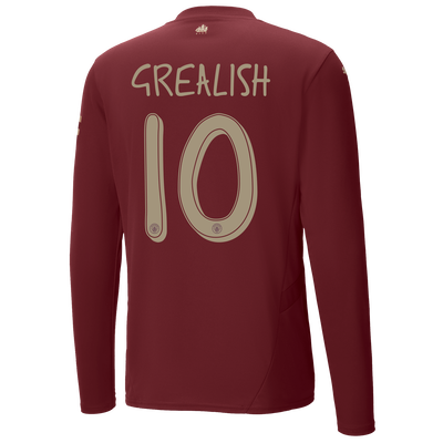 #10 Grealish Manchester City Tercera Camiseta 2024/2025 Long Sleeve
