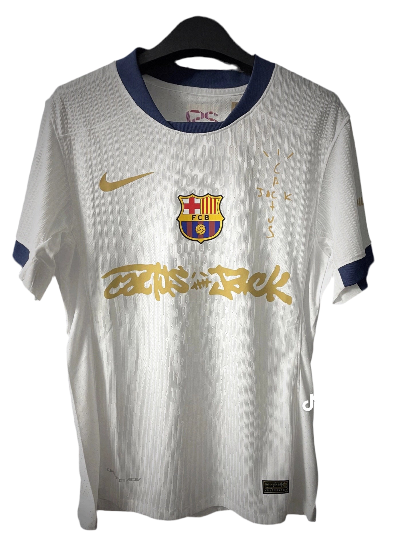 Barcelona X Travis Scott 24/25 White Local Camiseta - Versión Aficionado