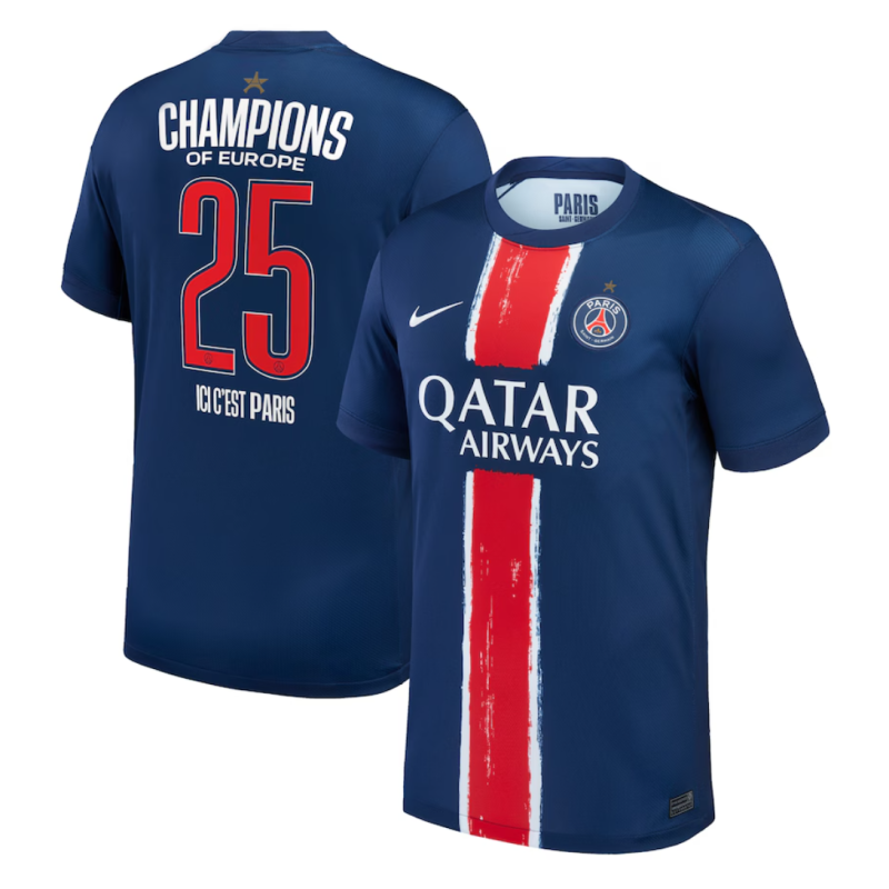 Paris Saint-Germain (PSG) 24/25 Champions Winners - Versión Aficionado