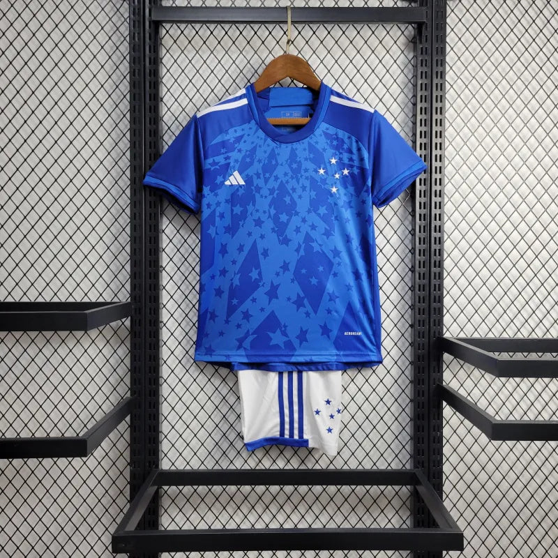 CAMISETA CRUZEIRO I 24/25 CONJUNTO INFANTIL - Vitrine Futebolística
