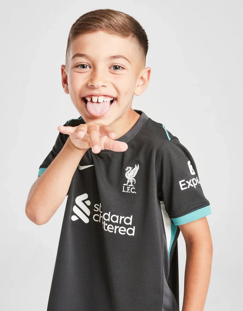 Kids Liverpool Visitante Kit 2024/2025