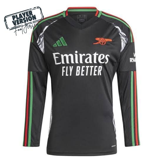 Arsenal Jugador Visitante Camiseta 2024/2025 Long Sleeve