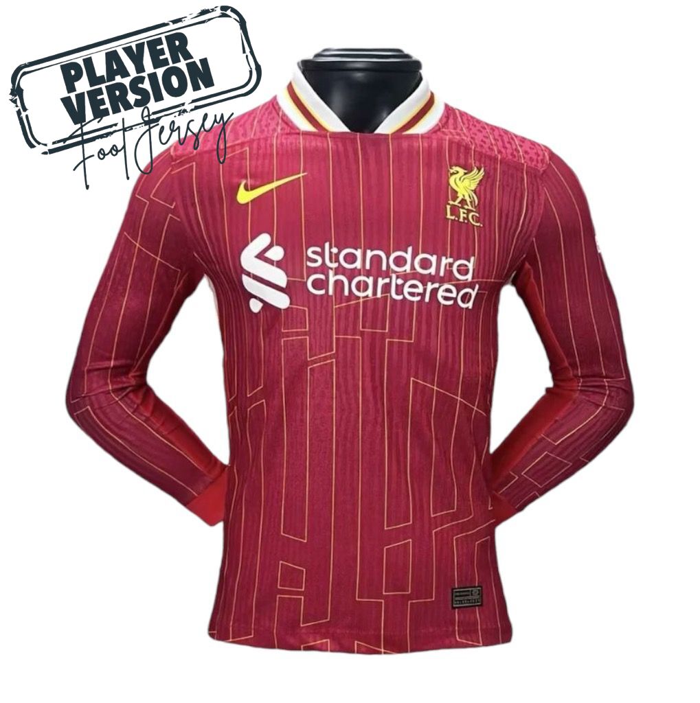 Liverpool Jugador Titular Camiseta 2024/2025 Long Sleeve