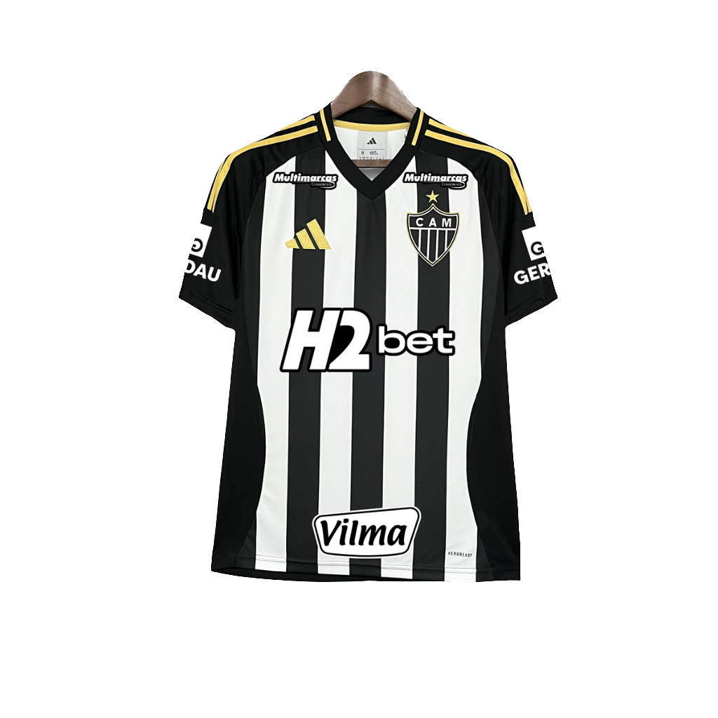 Camiseta Atlético Mineiro 25/26 I Casa - Todos los Patrocinios - Versión Aficionado