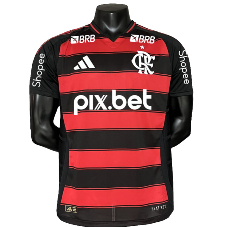 Camiseta Flamengo 25/26 I Casa - Todos los Patrocinios - Versión Jugador
