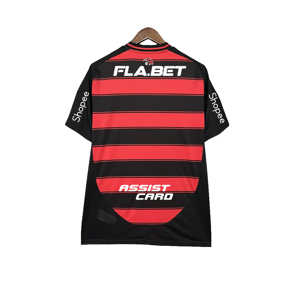 Camiseta Flamengo 25/26 I Casa - Todos los Patrocinios - Versión Aficionado