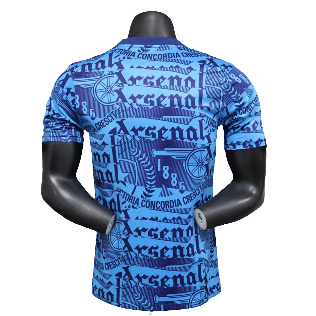 Camiseta Arsenal 25/26 Pre-Juego - Azul - Versión Jugador
