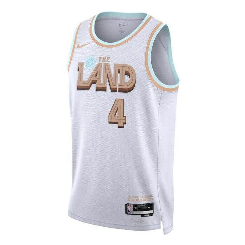 Camiseta NBA Evan Mobley - Cleveland Cavaliers - 22/23 - Edición Ciudad - Blanco