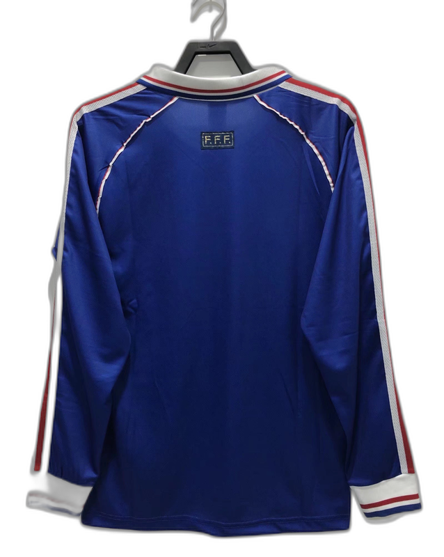 Camiseta Francia 1998 I Casa - Manga Larga Versión Retro