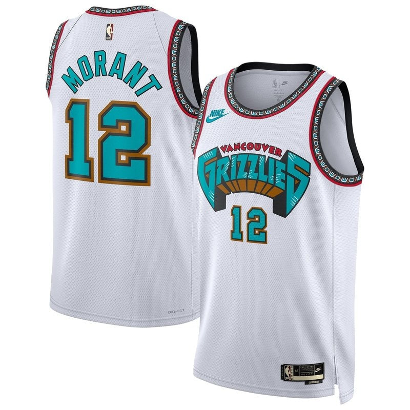 Camiseta NBA Ja Morant - Memphis Grizzlies - 2024/25 - Blanco - Versión Clásica