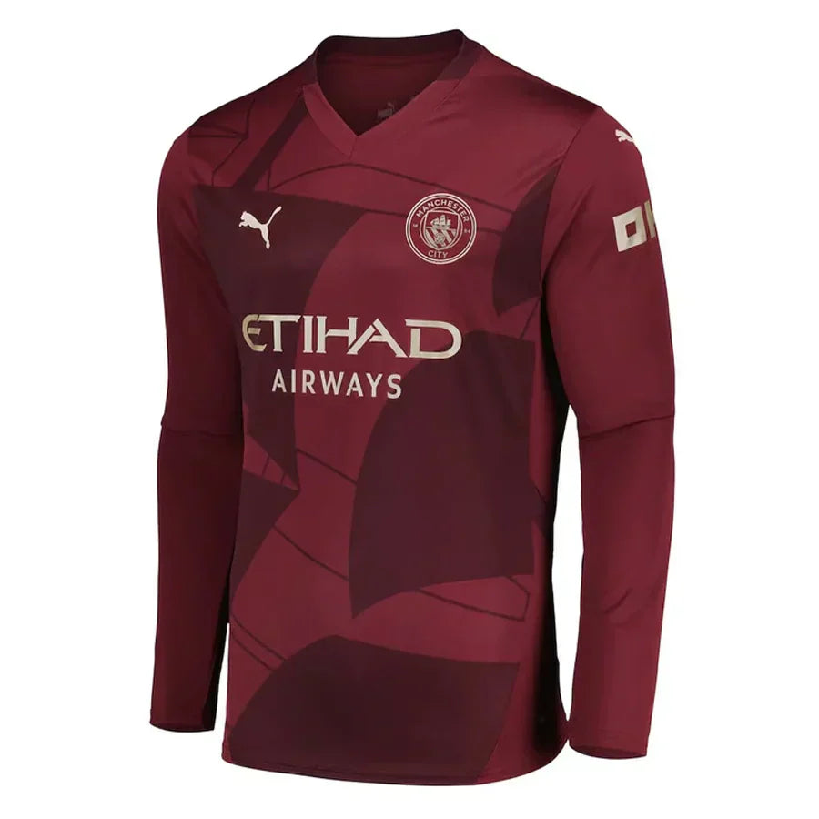 #10 Grealish Manchester City Tercera Camiseta 2024/2025 Long Sleeve
