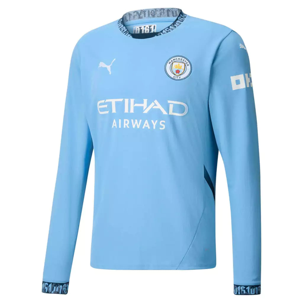 #10 Grealish Manchester City Titular Camiseta 2024/2025 Long Sleeve